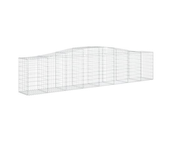 Coșuri gabion arcuite 2 buc, 400x50x80/100 cm, fier galvanizat, 3 image