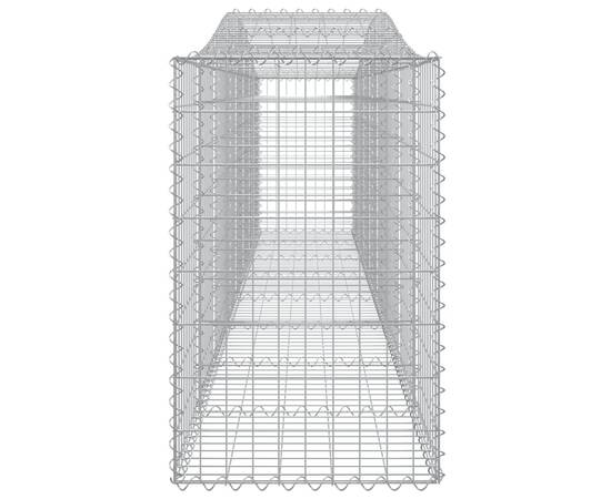 Coșuri gabion arcuite 2 buc, 400x50x80/100 cm, fier galvanizat, 5 image