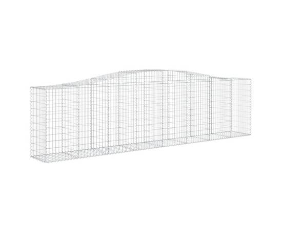 Coșuri gabion arcuite 3 buc, 400x50x100/120 cm fier galvanizat, 3 image