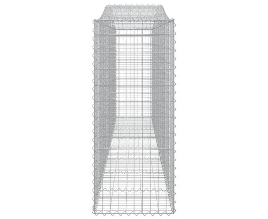 Coșuri gabion arcuite 4 buc, 400x50x120/140 cm, fier galvanizat, 5 image