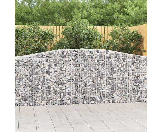 Coșuri gabion arcuite 7 buc, 400x30x100/120 cm fier galvanizat