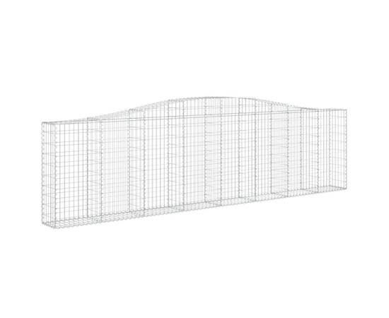 Coșuri gabion arcuite 8 buc, 400x30x100/120 cm fier galvanizat, 3 image