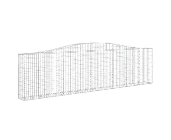 Coșuri gabion arcuite 9 buc, 400x30x100/120 cm fier galvanizat, 3 image