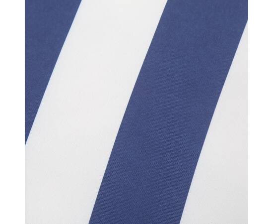 Perne decorative, 4 buc., dungi albastru&alb, 50x50 cm, textil, 6 image
