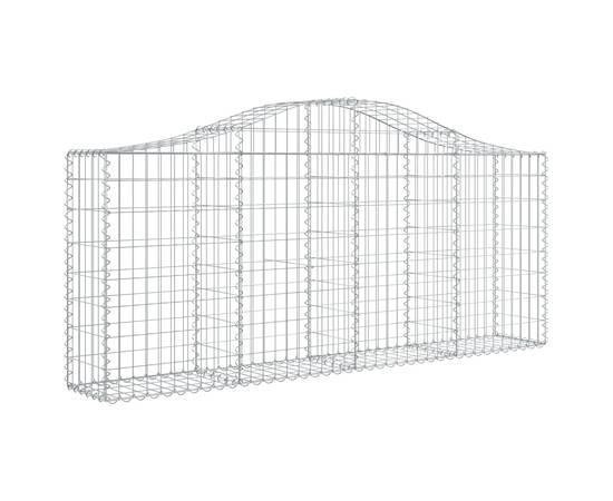 Coșuri gabion arcuite 10 buc, 200x30x80/100cm, fier galvanizat, 3 image