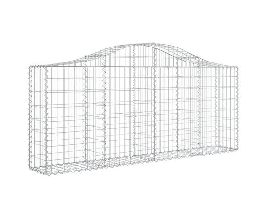 Coșuri gabion arcuite 11 buc, 200x30x80/100cm, fier galvanizat, 3 image