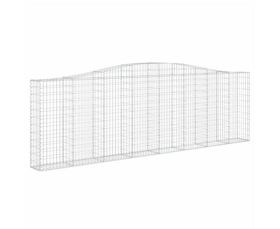 Coșuri gabion arcuite 2 buc. 400x30x120/140cm fier galvanizat, 3 image