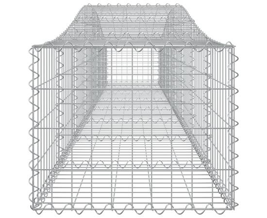 Coșuri gabion arcuite 2 buc, 400x50x40/60 cm, fier galvanizat, 5 image