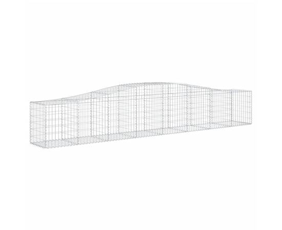 Coșuri gabion arcuite 7 buc, 400x50x60/80 cm, fier galvanizat, 3 image