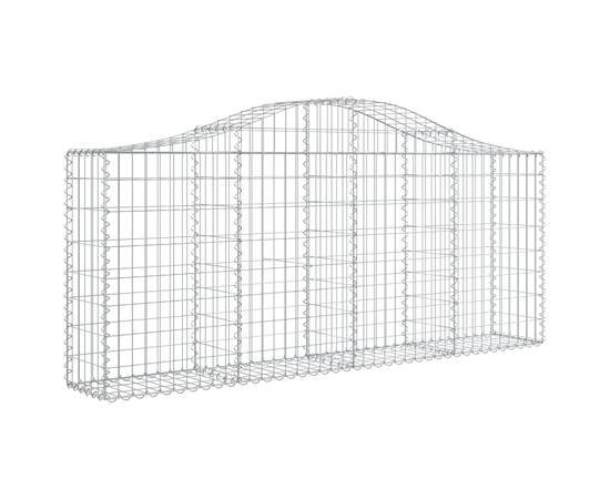 Coșuri gabion arcuite 8 buc, 200x30x80/100cm, fier galvanizat, 3 image