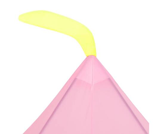 Cort de joacă pentru copii cu 250 bile, roz, 100x100x127 cm, 6 image