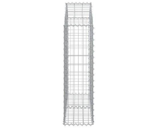 Coș gabion arcuit, 100x30x100/120 cm, fier galvanizat, 4 image