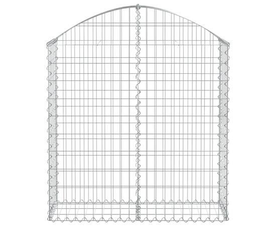 Coș gabion arcuit, 100x30x100/120 cm, fier galvanizat, 3 image