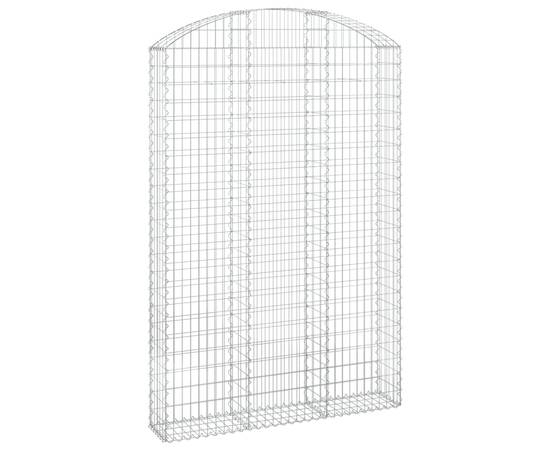 Coș gabion arcuit, 150x30x220/240 cm, fier galvanizat, 2 image