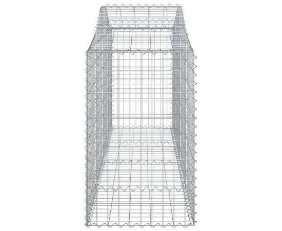 Coșuri gabion arcuite 10 buc, 200x50x80/100 cm, fier galvanizat, 5 image