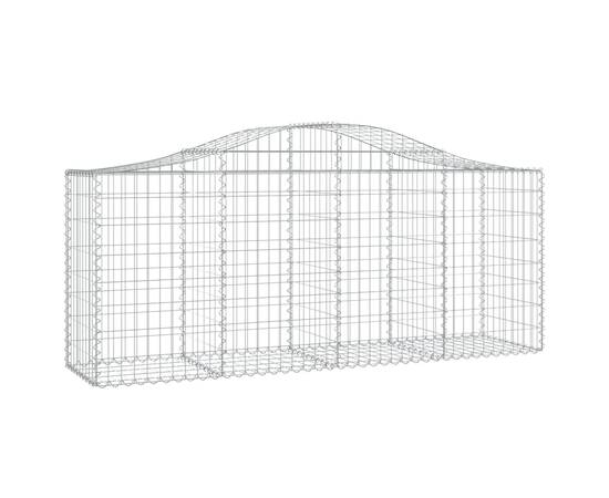 Coșuri gabion arcuite 10 buc, 200x50x80/100 cm, fier galvanizat, 3 image