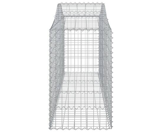 Coșuri gabion arcuite 11 buc, 200x50x80/100 cm, fier galvanizat, 5 image