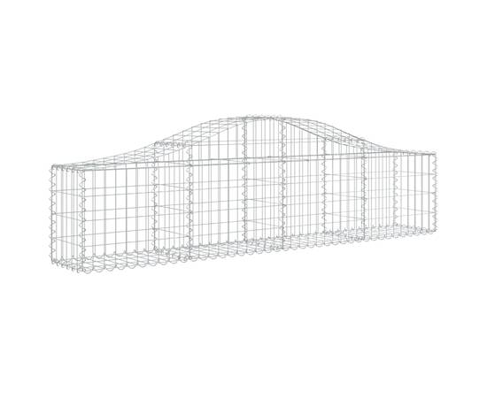 Coșuri gabion arcuite 2 buc, 200x30x40/60 cm, fier galvanizat, 3 image