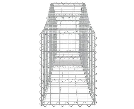 Coșuri gabion arcuite 2 buc, 200x30x40/60 cm, fier galvanizat, 5 image