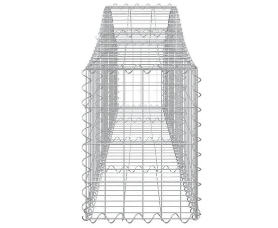 Coșuri gabion arcuite 3 buc, 200x30x40/60 cm, fier galvanizat, 5 image