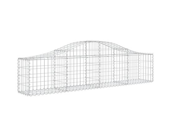 Coșuri gabion arcuite 3 buc, 200x30x40/60 cm, fier galvanizat, 3 image