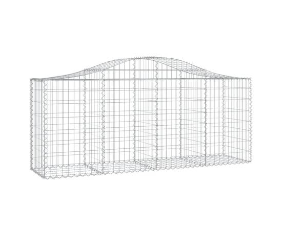 Coșuri gabion arcuite 3 buc, 200x50x80/100 cm, fier galvanizat, 3 image