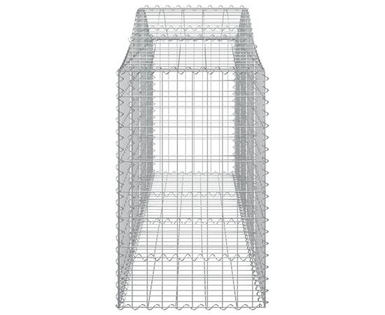 Coșuri gabion arcuite 3 buc, 200x50x80/100 cm, fier galvanizat, 5 image