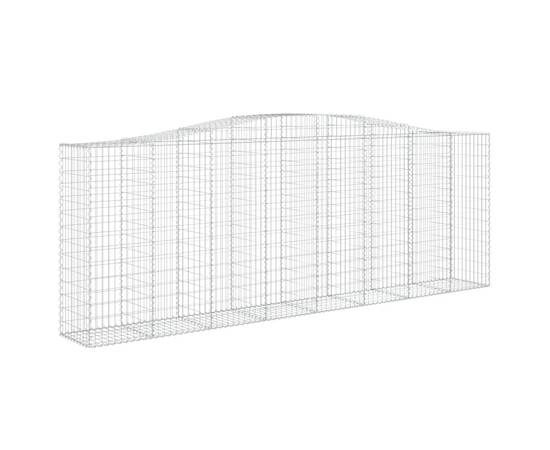 Coșuri gabion arcuite 3 buc, 400x50x140/160 cm, fier galvanizat, 3 image