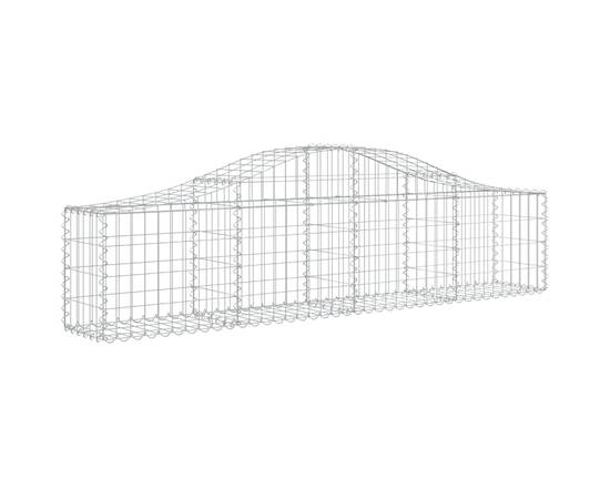 Coșuri gabion arcuite 5 buc, 200x30x40/60 cm, fier galvanizat, 3 image