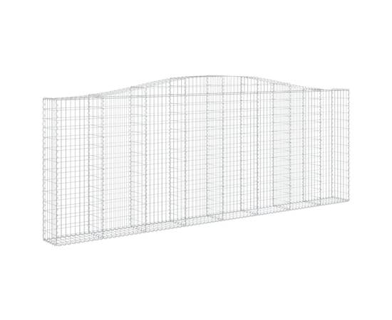 Coșuri gabion arcuite 5 buc, 400x30x140/160 cm, fier galvanizat, 3 image