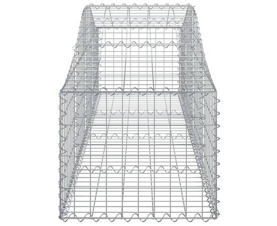 Coșuri gabion arcuite 10 buc, 200x50x40/60 cm, fier galvanizat, 5 image