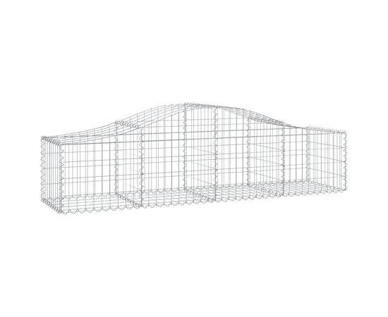 Coșuri gabion arcuite 10 buc, 200x50x40/60 cm, fier galvanizat, 3 image