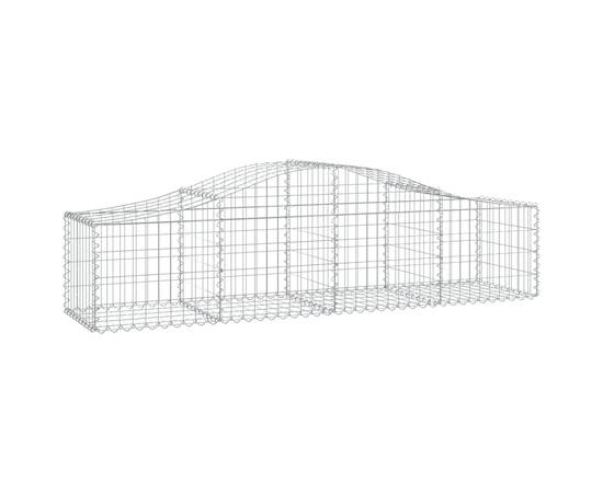 Coșuri gabion arcuite 6 buc, 200x50x40/60 cm, fier galvanizat, 3 image