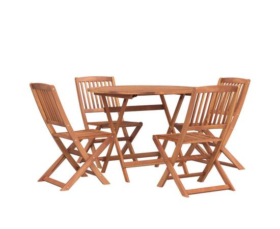 Set mobilier de grădină, 5 piese, lemn masiv de acacia, 3 image