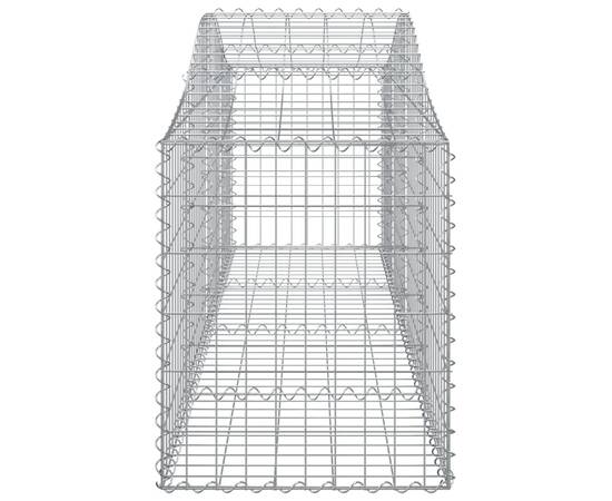 Coșuri gabion arcuite 5 buc, 200x50x60/80 cm, fier galvanizat, 5 image