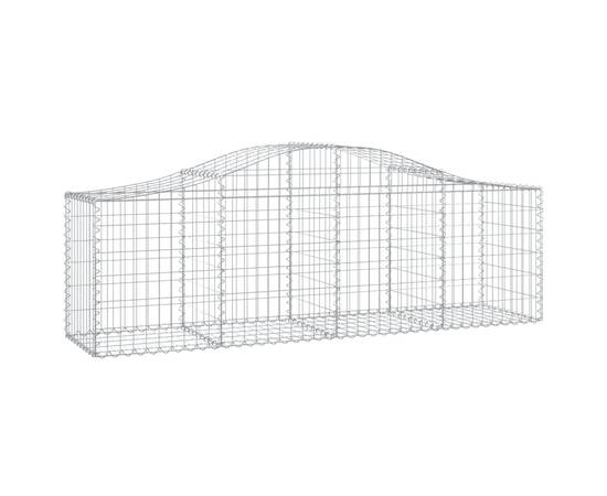 Coșuri gabion arcuite 5 buc, 200x50x60/80 cm, fier galvanizat, 3 image