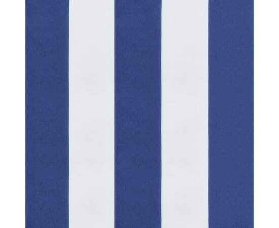 Perne canapea paleți, 2 buc, țesătură cu dungi albastre și albe, 7 image