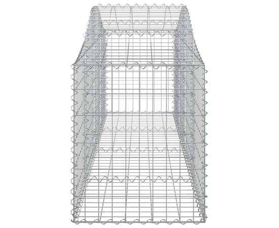 Coșuri gabion arcuite 10 buc, 200x50x60/80 cm, fier galvanizat, 5 image