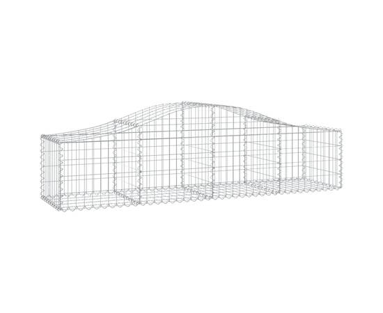 Coșuri gabion arcuite 2 buc, 200x50x40/60 cm, fier galvanizat, 3 image