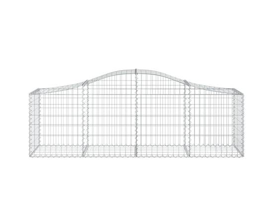 Coșuri gabion arcuite 2 buc, 200x50x60/80 cm, fier galvanizat, 4 image