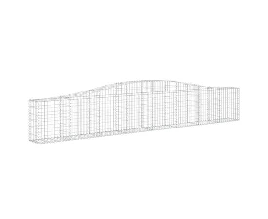 Coșuri gabion arcuite 6 buc, 400x30x60/80 cm, fier galvanizat, 3 image