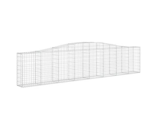 Coșuri gabion arcuite 6 buc, 400x30x80/100 cm, fier galvanizat, 3 image