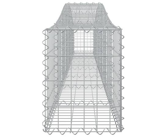 Coșuri gabion arcuite 9 buc, 400x30x40/60 cm, fier galvanizat, 5 image