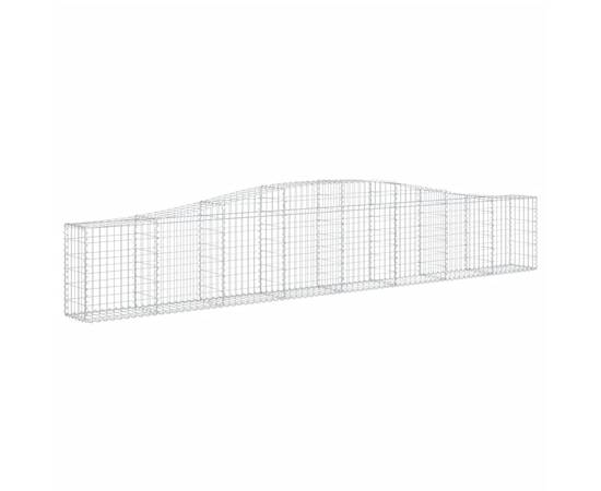 Coșuri gabion arcuite 9 buc, 400x30x60/80 cm, fier galvanizat, 3 image