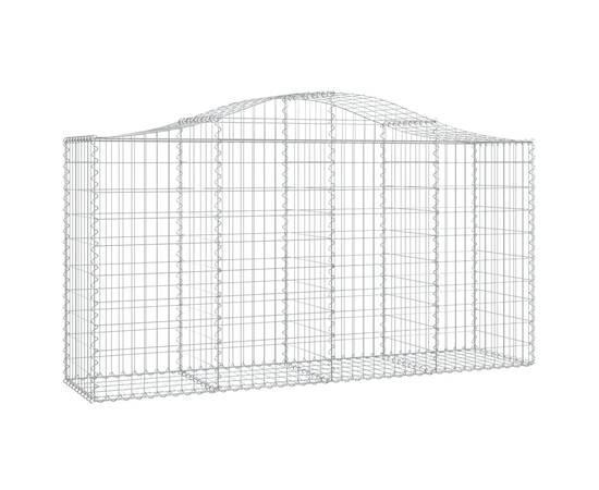 Coșuri gabion arcuite 14 buc, 200x50x100/120cm, fier galvanizat, 3 image