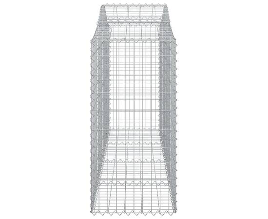 Coșuri gabion arcuite 15 buc, 200x50x100/120cm, fier galvanizat, 5 image