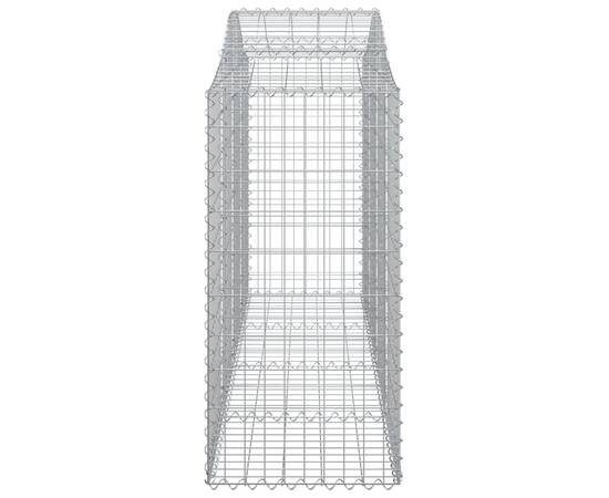 Coșuri gabion arcuite 2 buc, 200x50x100/120 cm fier galvanizat, 5 image