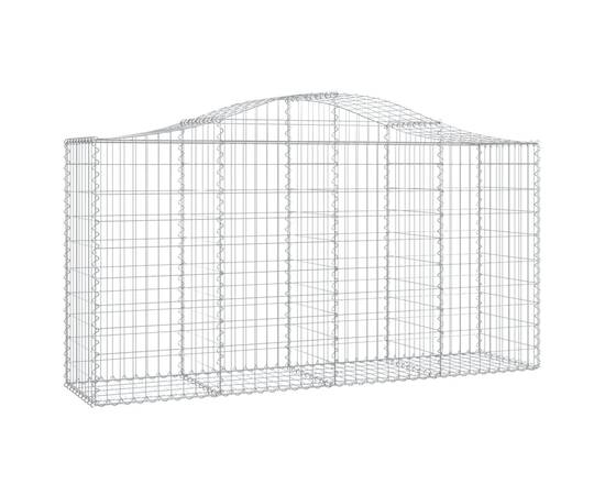 Coșuri gabion arcuite 3 buc, 200x50x100/120 cm fier galvanizat, 3 image