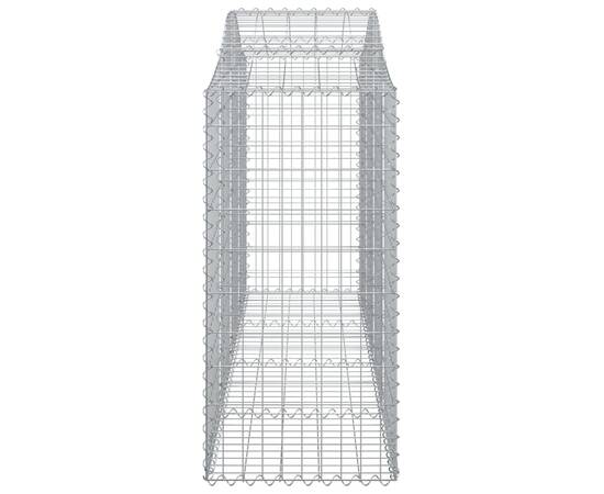 Coșuri gabion arcuite 4 buc, 200x50x100/120 cm fier galvanizat, 5 image