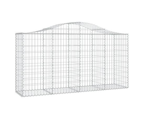 Coșuri gabion arcuite 8 buc, 200x50x100/120 cm fier galvanizat, 3 image